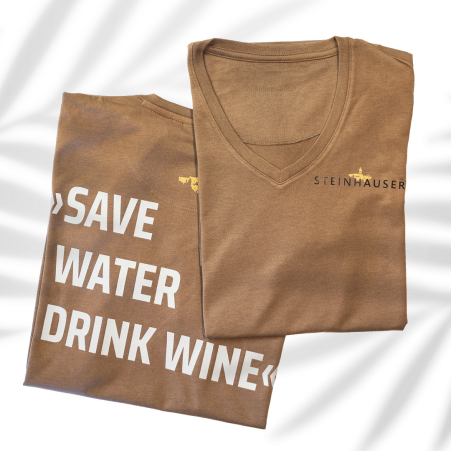 Save Water drink Wine T-Shirt nougat XL Damen