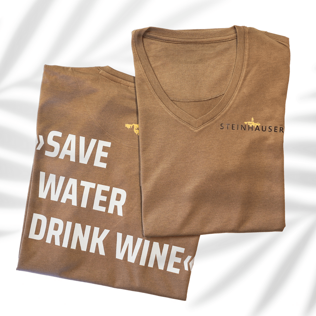 Save Water drink Wine T-Shirt nougat XXL Damen