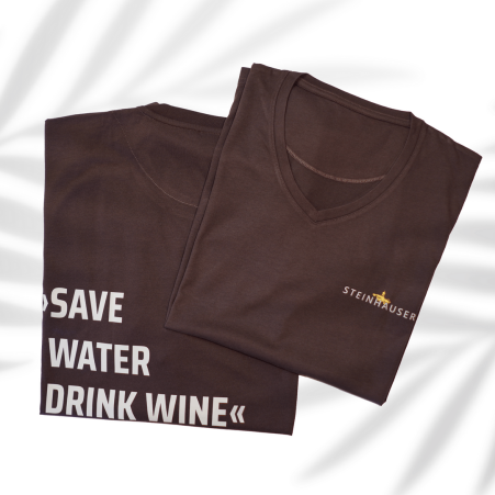 Save Water drink Wine T-Shirt schokolade XXXL Damen
