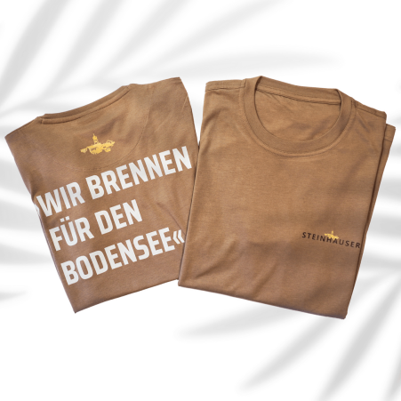Wir brennen für den Bodensee T-Shirt nougat XL Herren