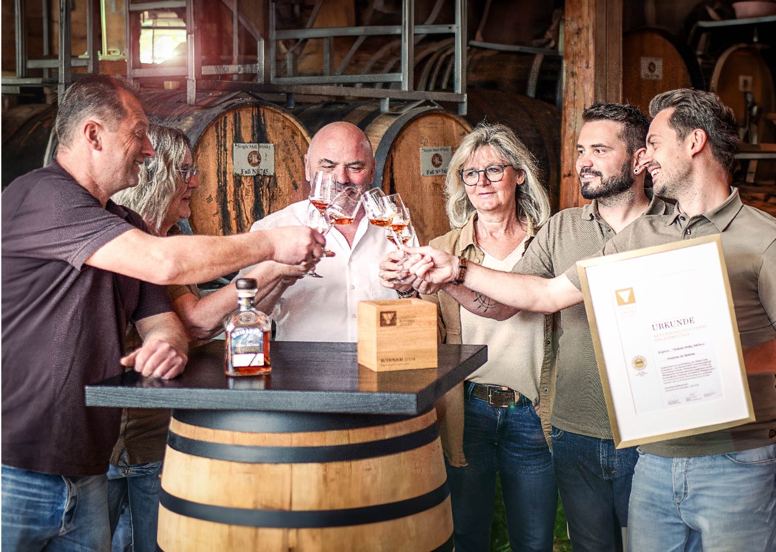 Gewinner des Germany Whisky Awards Brigantia als "Best Whisky Distillery 2024"