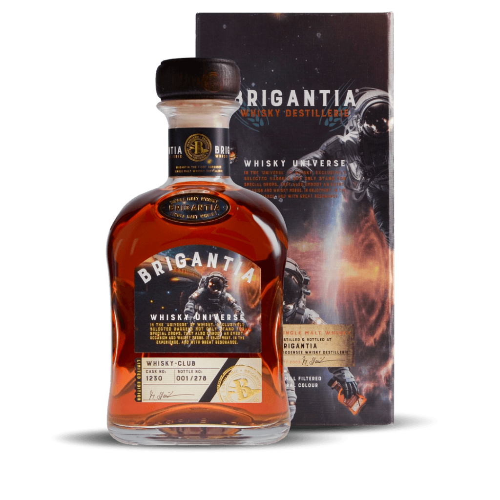 Brigantia Whisky Universe Whisky-Club deutsches Süßweinfass Cask No 1230