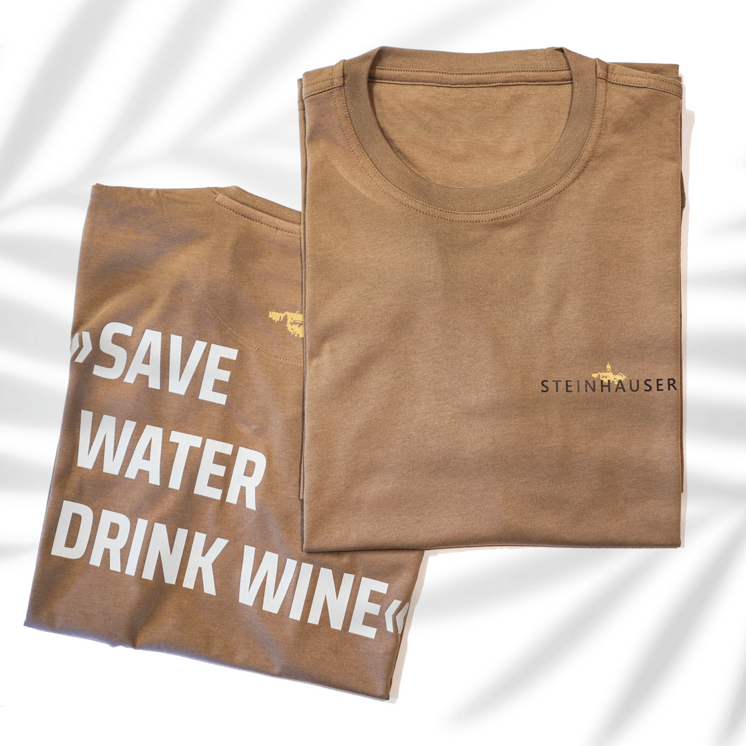 Save Water drink Wine T-Shirt nougat L Herren