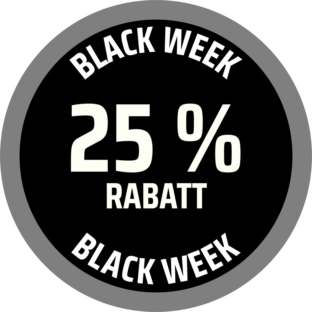Produkt - 25 % Rabatt Black Week Produkt - 25 % Rabatt Black Week