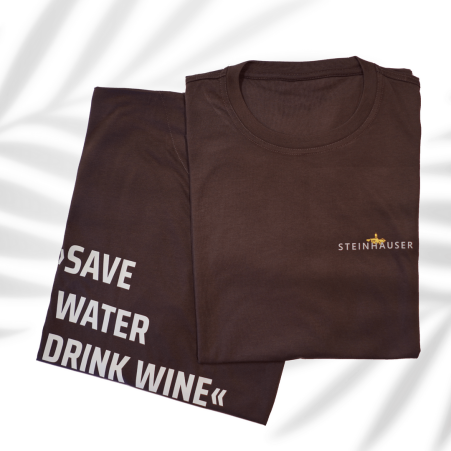 Save Water drink Wine T-Shirt schokolade XS Herren