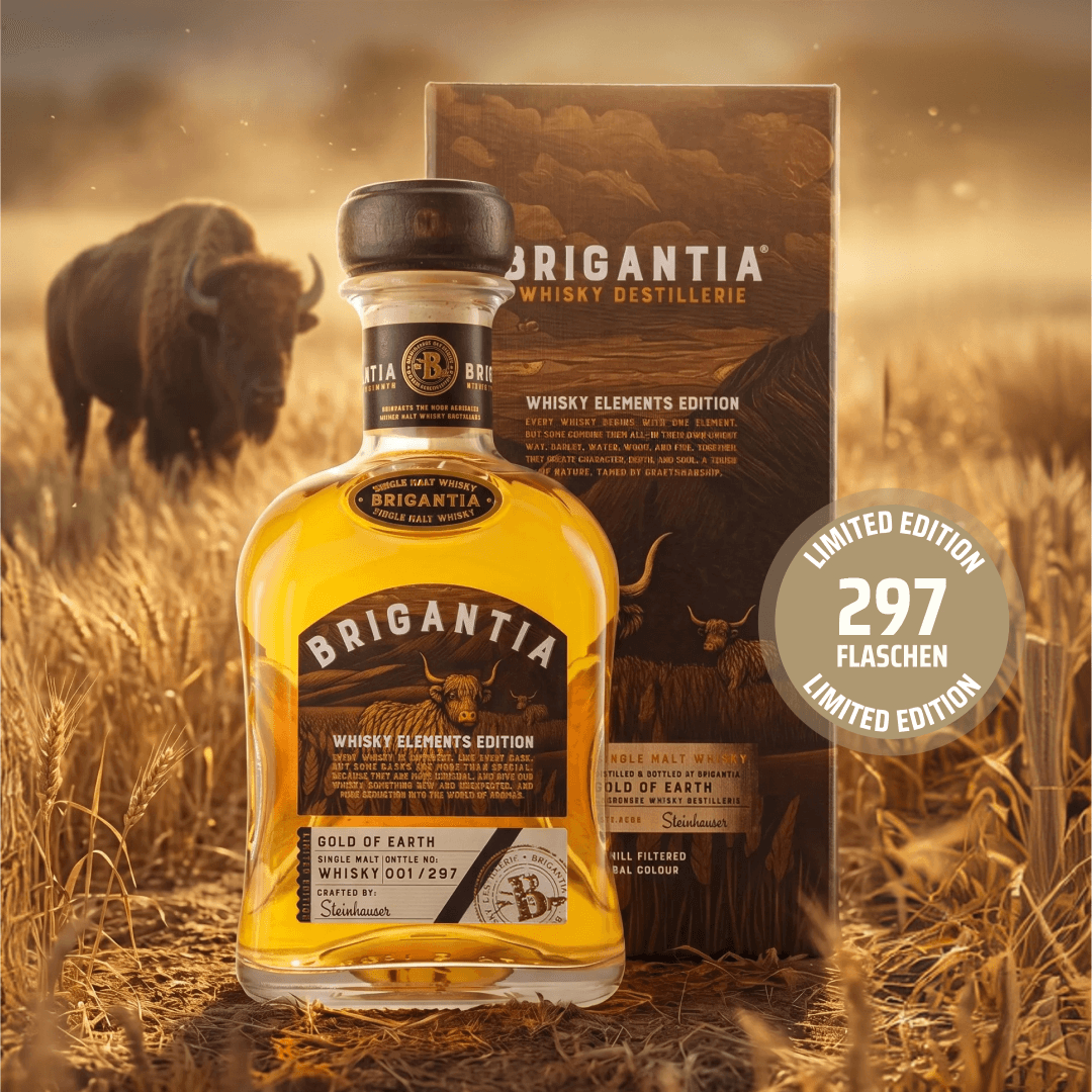 Brigantia Whisky Elements Gold of Earth mit Box - Image 3